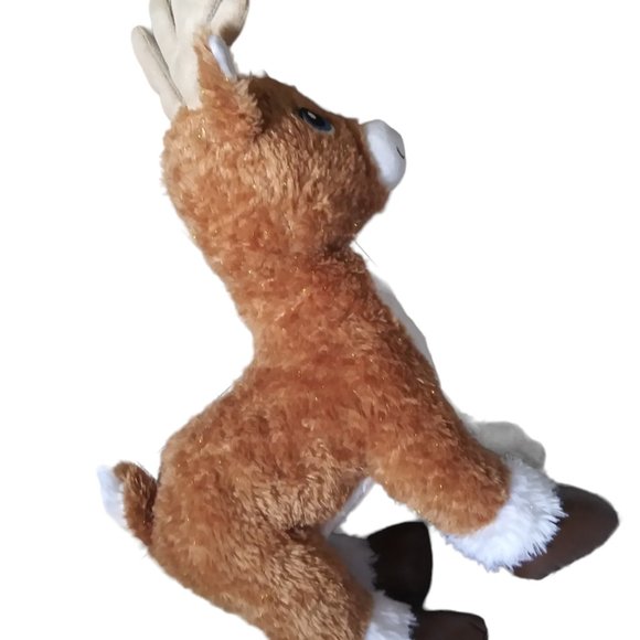 Build A Bear Workshop Reindeer Stuffed Animal Santa's Helper BAB Holiday Plush - Picture 4 of 11